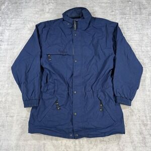 Vintage Far West Jacket Mens Medium Blue Gore Tex Mountain Parka 90s Canada